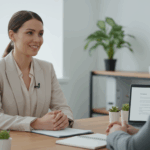 Candidato em entrevista de emprego se preparando para se destacar em processos seletivos