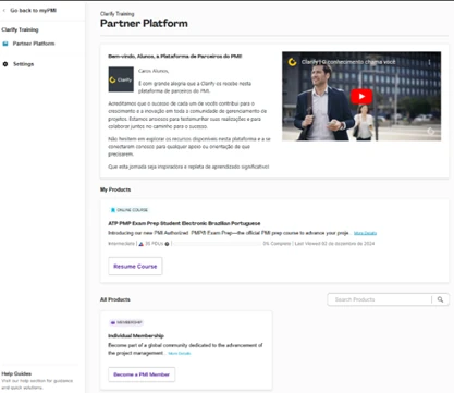 clique no botão  Become a PMI Member